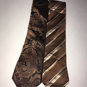 Sean John Men's Tie Brown lot of 2